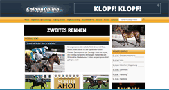 Desktop Screenshot of galopponline.de